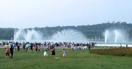 北京奥林匹克公园大喷泉