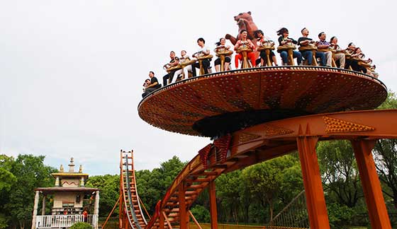 上海欢乐谷飞旋驼峰