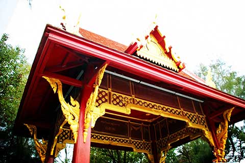 普陀山风景名胜区泰式凉亭
